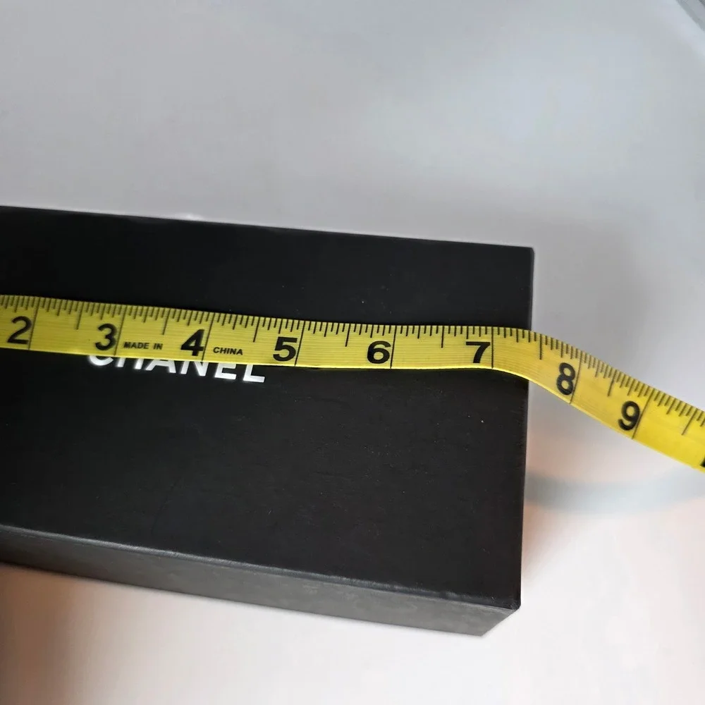 Chanel Black Quilted Fabric Eyewear Case with Box and Cleaning Cloth CC Logo